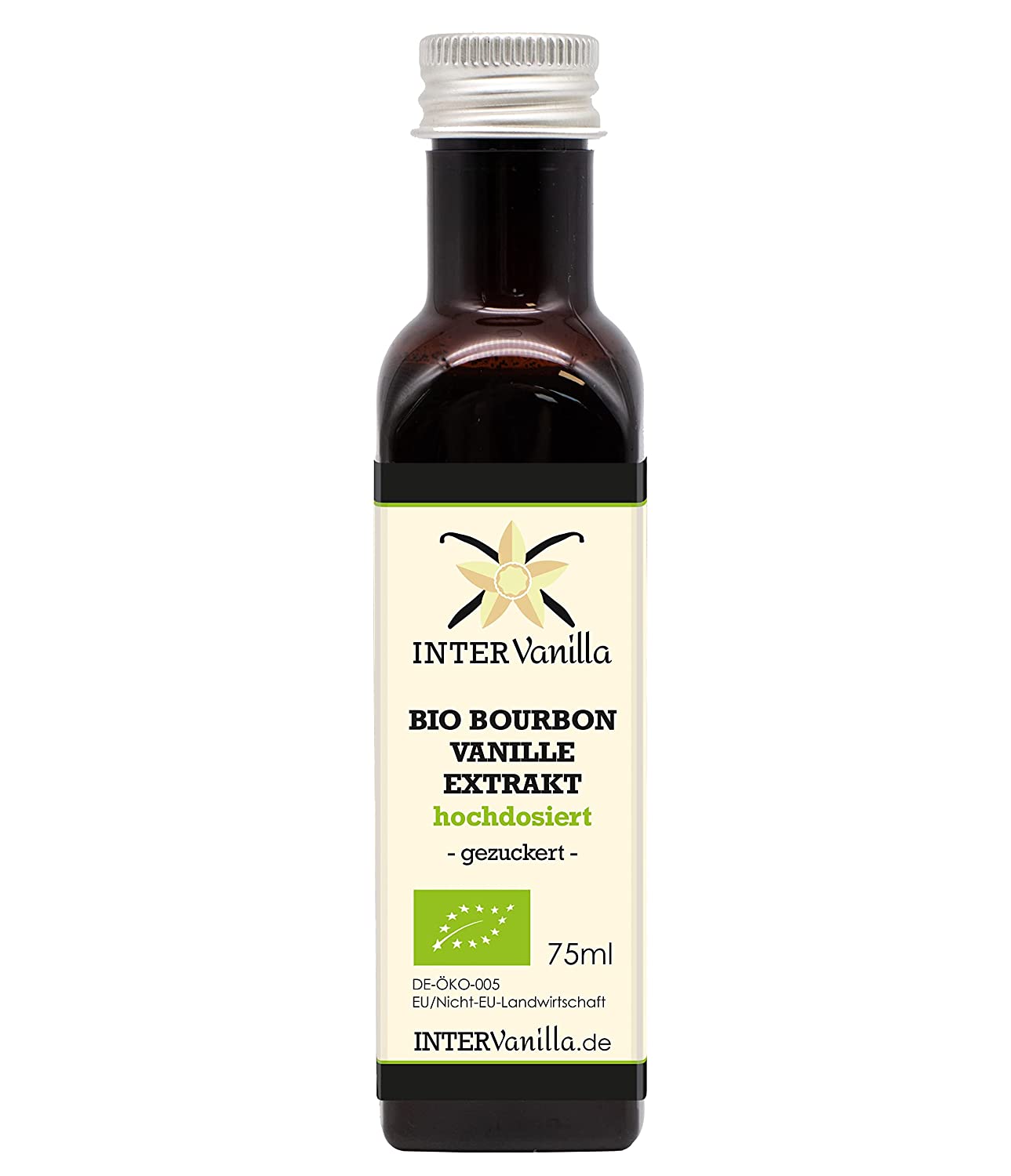 Bio Bourbon Vanilleextrakt hochdosiert ohne Alkohol 75 ml