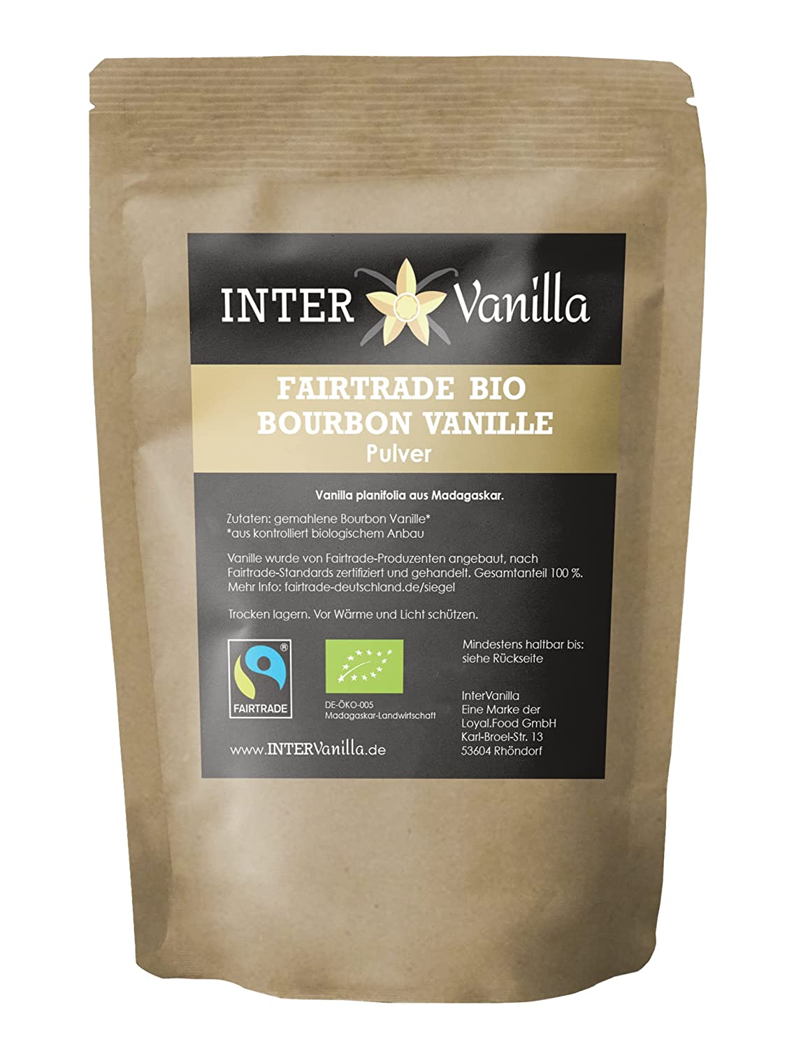 Fairtrade Bio Bourbon Vanillepulver